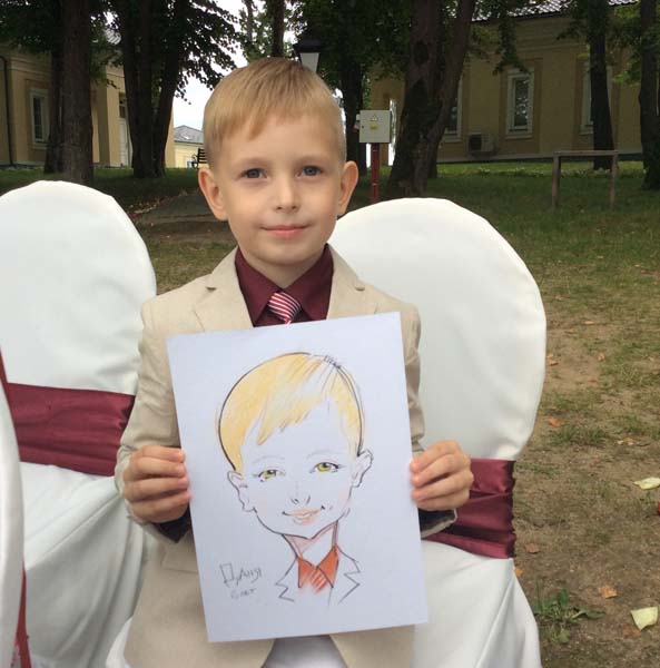 шарж ангелочка свадьбы