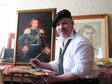  художник пишет исторический портрет