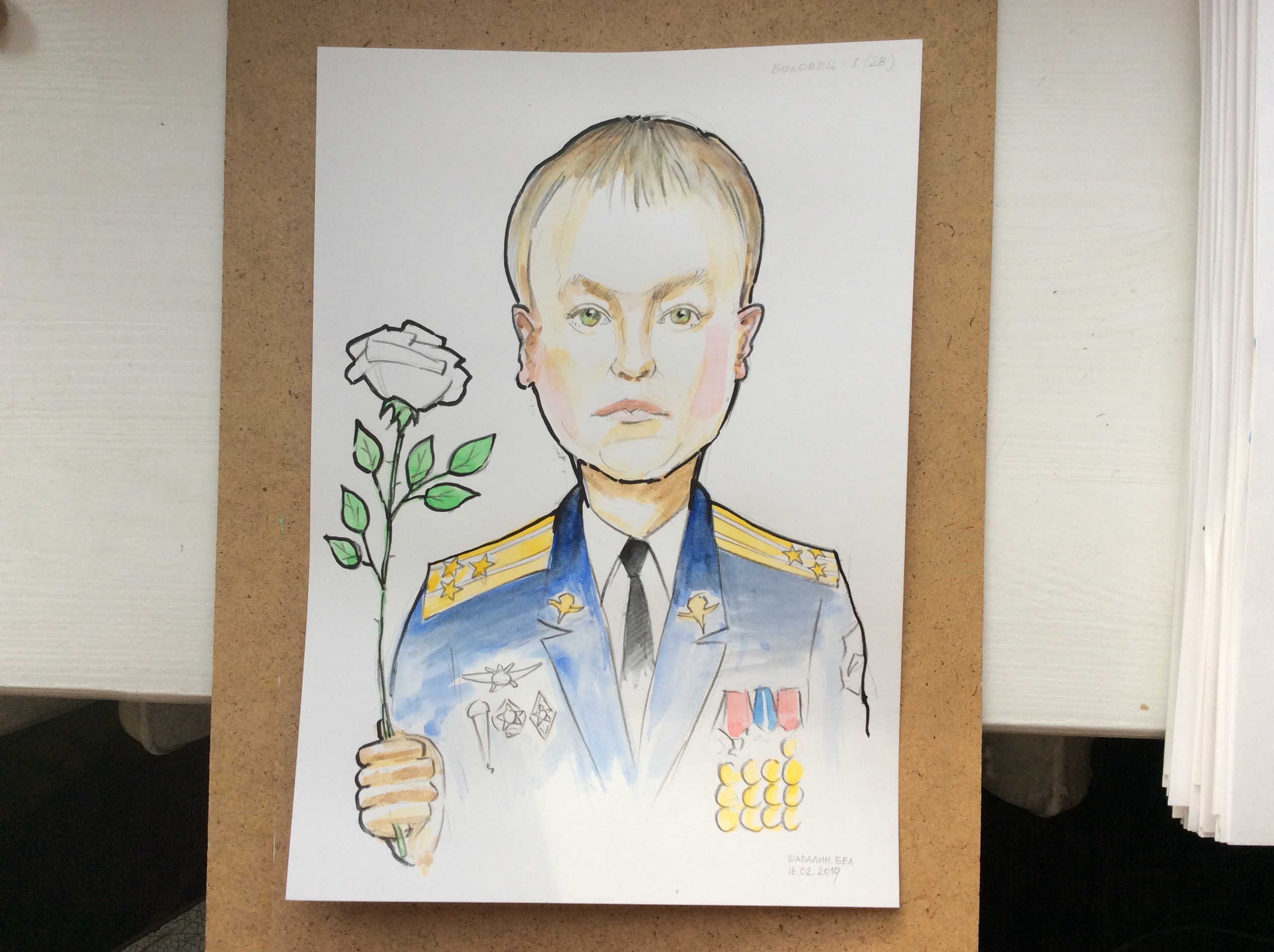 Шаржист Михаил Шабалин, шаржист Мишель, шаржи на 23 февраля, Минск
