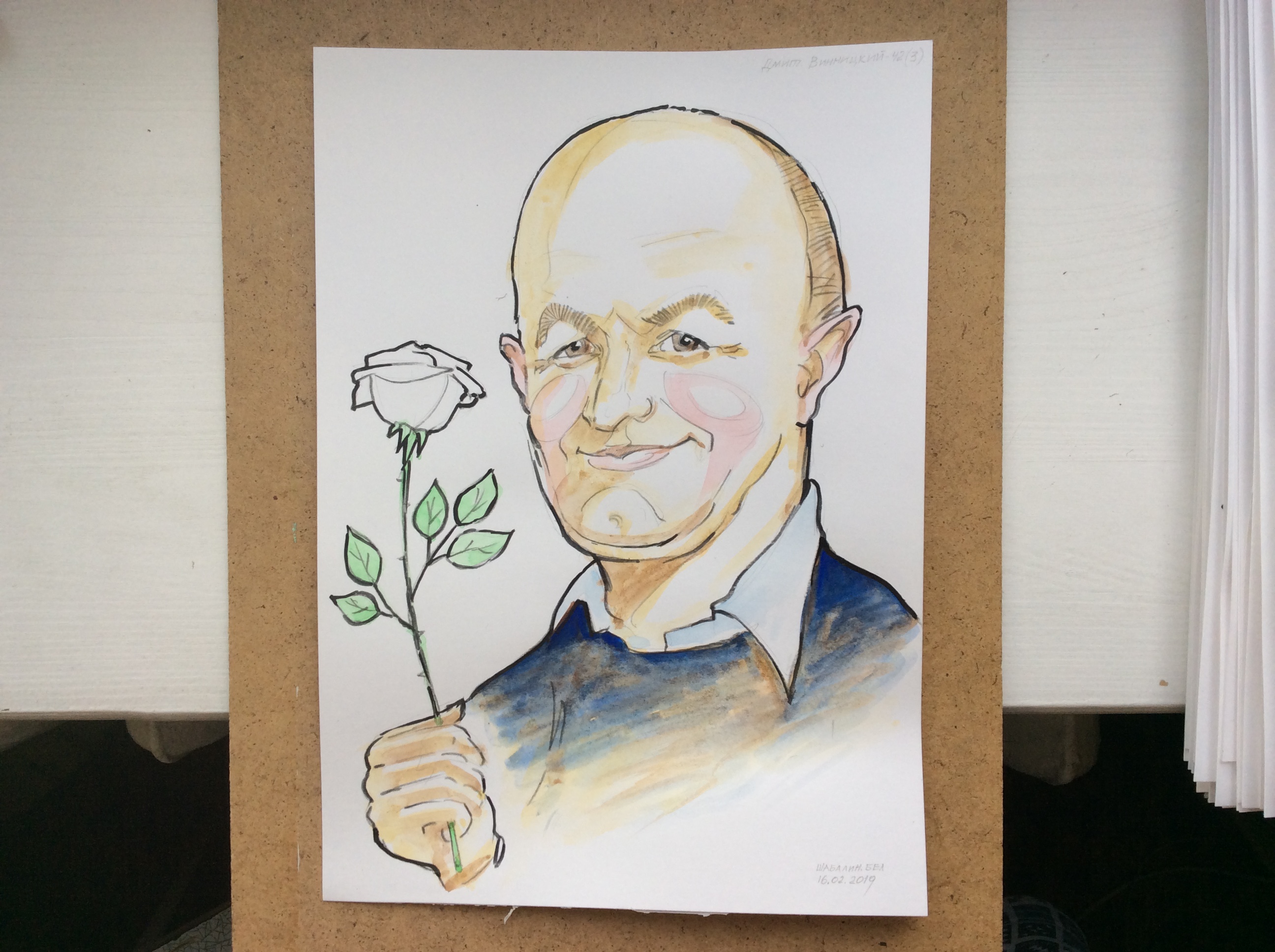Шаржист Михаил Шабалин, шаржист Мишель, шаржи на 23 февраля, Минск