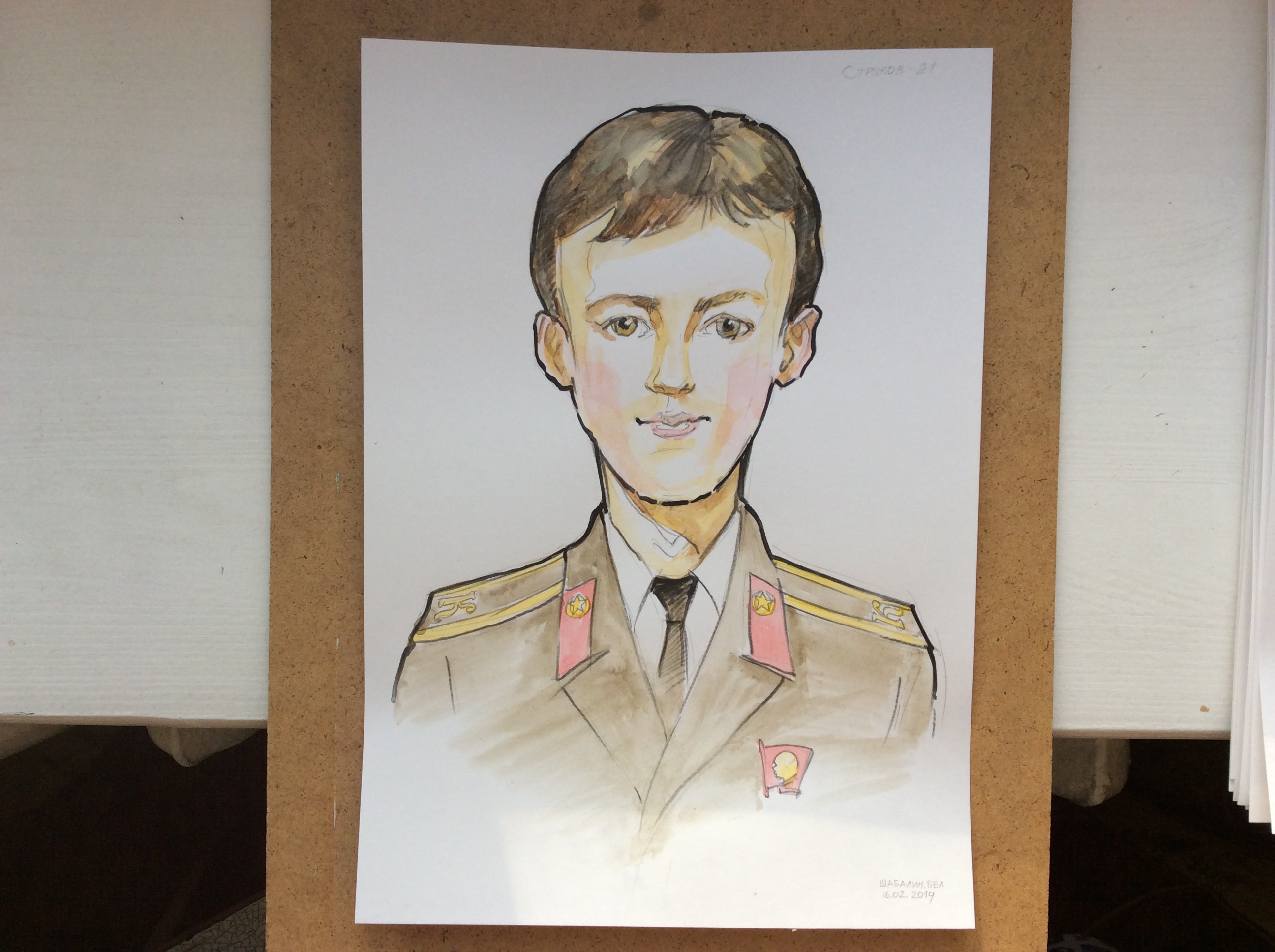 Шаржист Михаил Шабалин, шаржист Мишель, шаржи на 23 февраля, Минск