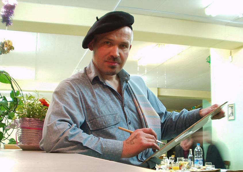шаржист на свадьбе в Минске