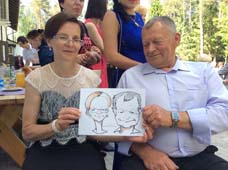 шарж родителей молодоженов