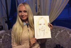 шарж девушки-фотографа