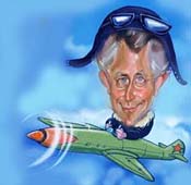 шарж летчика на 23 февраля