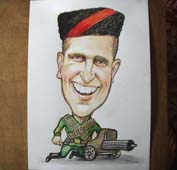 Шарж пулеметчика шаржист Михаил Шабалин