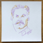 шарж на Иосифа Сталина